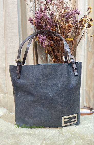 ไม่ระบุ น้ำเงิน ผ้า Fendi Vintage Shopping Bag 