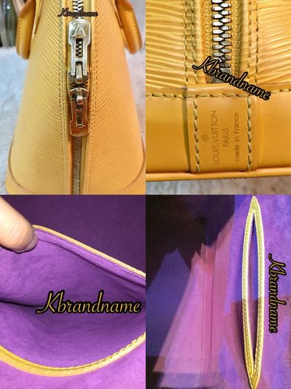 Louis Vuitton Epi Leather Alma Handbag  รูปที่ 16