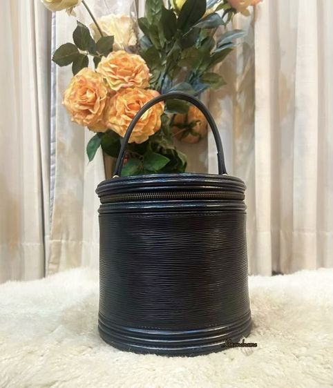 ไม่ระบุ ดำ หนังแท้ Louis Vuitton Epi Leather Cannes Handbag 