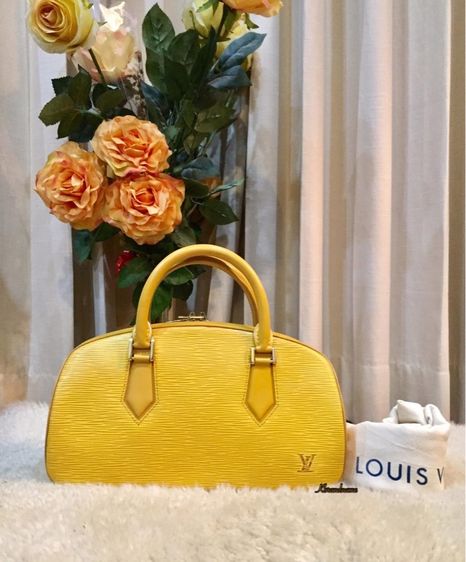 ไม่ระบุ เหลือง หนังแท้ Louis Vuitton Epi Leather Jasmin Handbag 