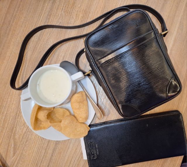 Louis Vuitton Black Epi Leather Danube Bag✅️