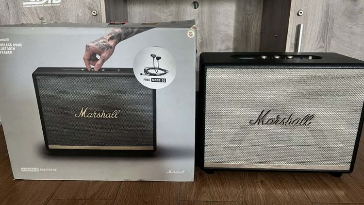 ขายถูก Marshall Woburn ll สีดำ 130 วัตต์ ของแท้ศูนย์ไทย เสียงเบสแน่นๆเสียงแหลมใสๆ สภาพดีมาก เน้นตั้งวางโชว์ มีกล่องเดิมและสายชาร์จไฟให้ครบ ท่านใดสนใจจริงคุยต่อรองราคากันได้ครับ