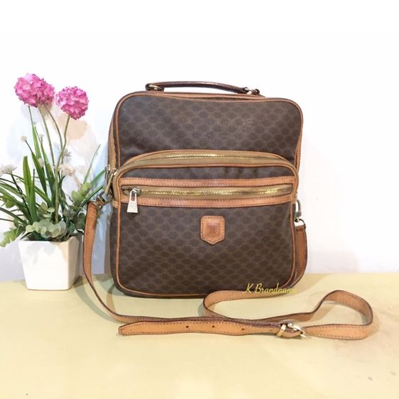 Celine Vintage Macadam Messenger Bag 