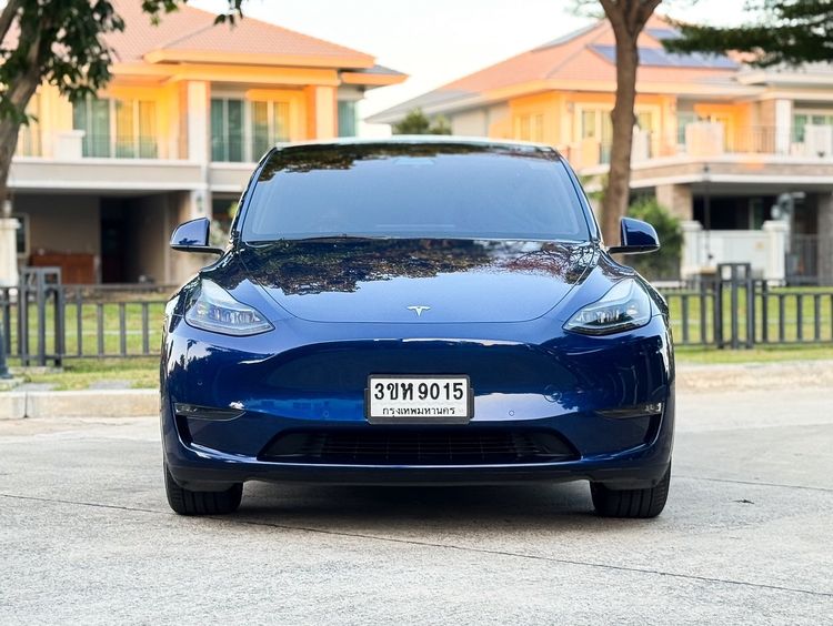 Tesla Model Y 2023 Long Range AWD Sedan ไฟฟ้า ไม่ติดแก๊ส เกียร์อัตโนมัติ น้ำเงิน รูปที่ 2