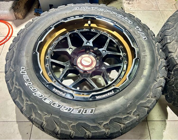 ล้อสไตล์สายลุย 18x9 ET0 6x139 แถมยางBF KO2 265 60 18 ครบชุด รูปที่ 3
