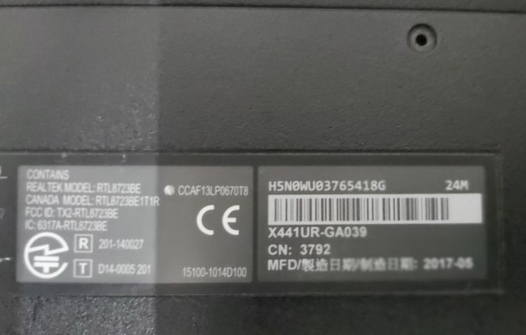 💢Notebook ASUS X441U
มือสอง ฮาร์ดดิสก์เสีย(ลาดพร้าว 41) รูปที่ 7
