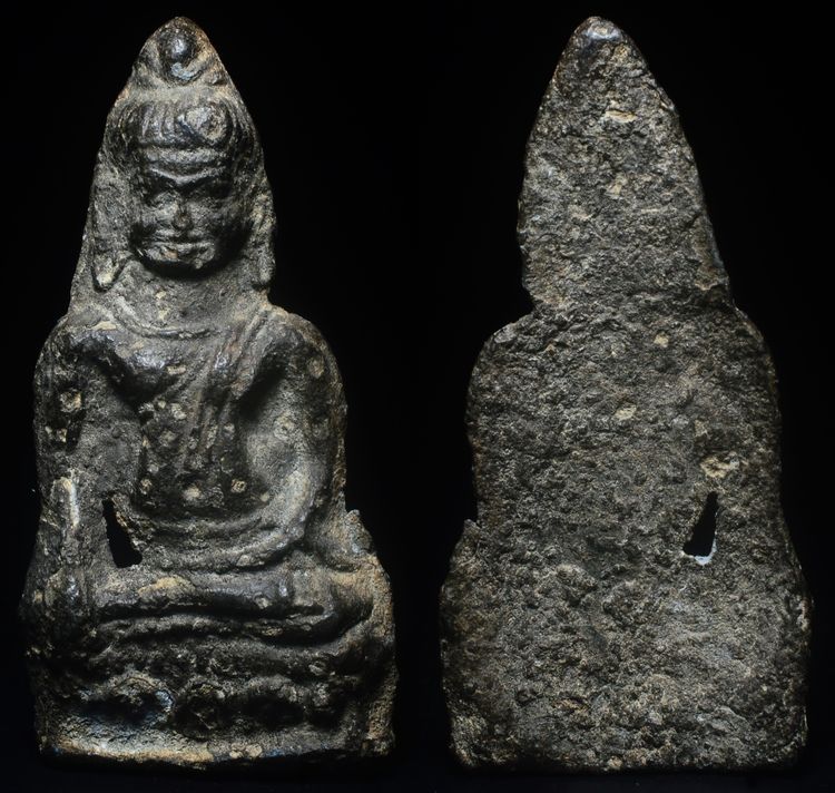 พระหูยานลพบุรี เนื้อชินเงิน  ผิวเก่าสวย แบ่งบูชา 800ครับ รูปที่ 2