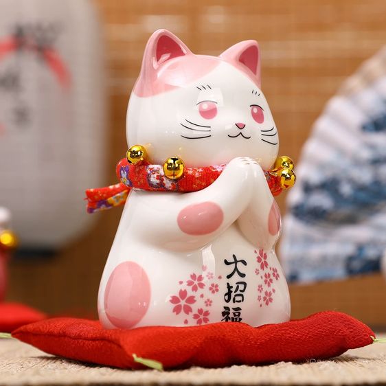 😺💖 6นิ้ว แมวน้อยสวดมนต์ขอพรให้เจ้าของ ปกป้องทรัพย์ เรียกเงินเข้าไม่ขาดสาย (กระปุกออมสินมงคล) รูปที่ 4