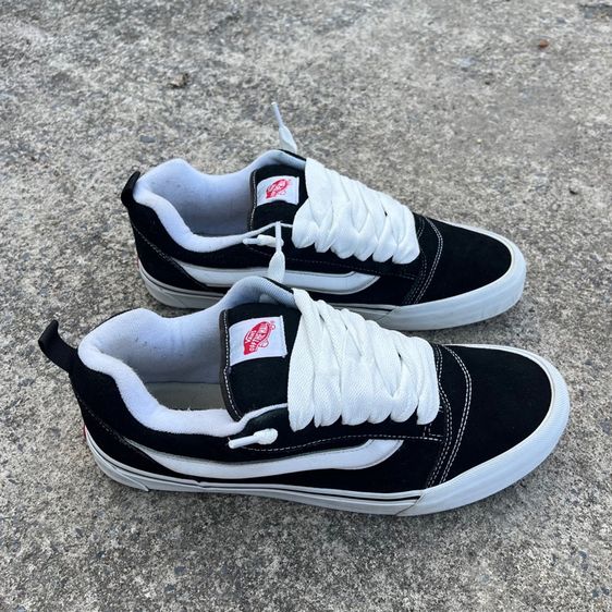 vans knu skool black white  รูปที่ 4