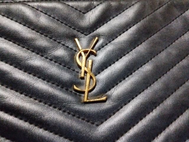 กระเป๋า  YSL คลัช ใส่ Laptop สี navy รูปที่ 7