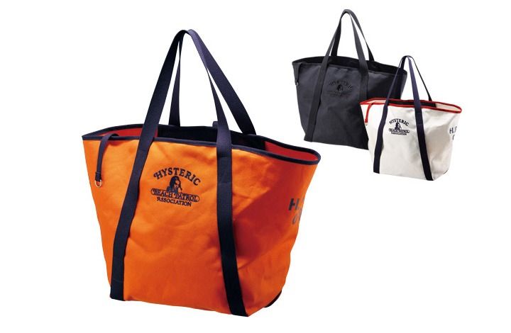 กระเป๋าแคนวาสหนาเคลือบกันน้ำไซร์ใหญ่ค่ะ   HYSTERIC BEACH PATROL ASSOCIATION 