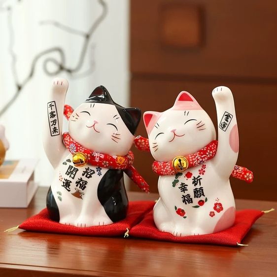 🐱✨ แมวกวักคู่มงคล เรียกทรัพย์ เรียกลูกค้า เติมพลังเฮงให้บ้านและธุรกิจทุกวัน