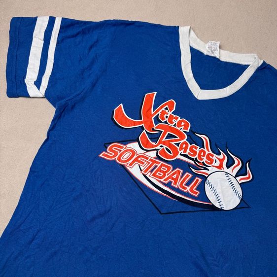 เสื้อยืดผ้าบาง XTra Bases Softball Size L  รูปที่ 3