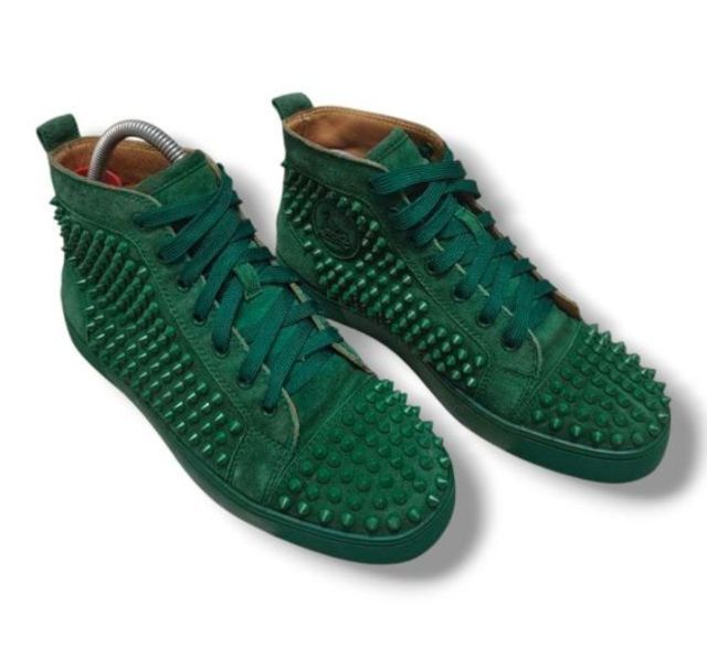 Christian Louboutin Spiked High-Top Sneaker size  40 ยาว 25.5 cm. รูปที่ 2