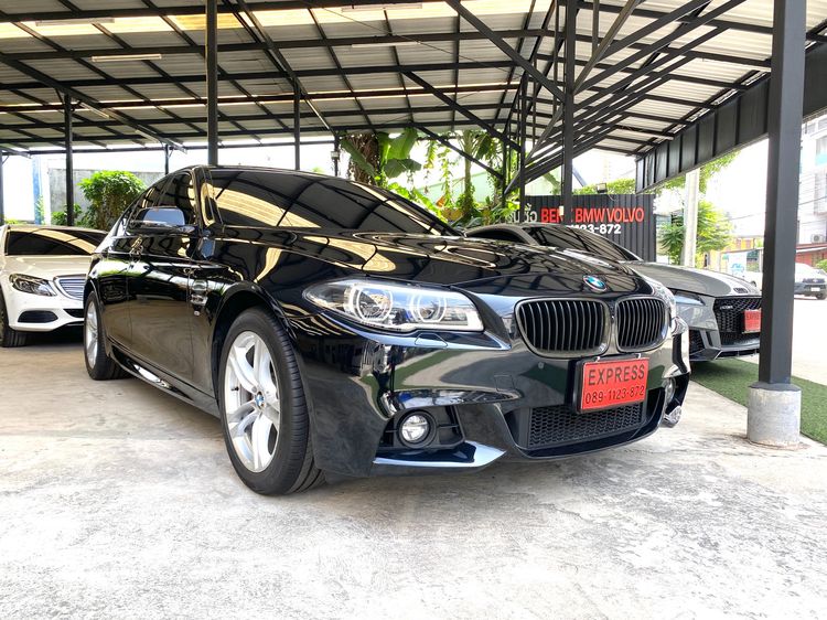 BMW Series 5 2015 525d Sedan ดีเซล ไม่ติดแก๊ส เกียร์อัตโนมัติ ดำ รูปที่ 2
