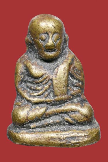 พระรูปหล่อหลวงพ่อเงิน วัดบางคลาน พิมพ์ขี้ตา 5 ชาย เก่าเก็บ รูปที่ 2