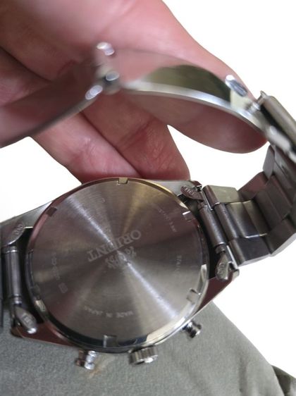 ​🍷(Rare Item)Orient Quartz Chronograph หน้าแดงเบอร์กันดี สวยหรู ดูแพง‼️  รูปที่ 12