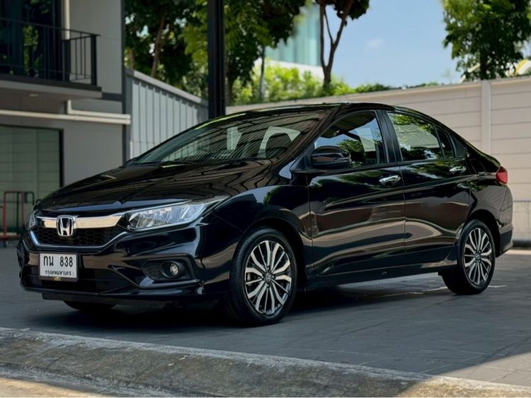 Honda City 2018 1.5 Sv i-VTEC Sedan เบนซิน ไม่ติดแก๊ส เกียร์อัตโนมัติ ดำ รูปที่ 3
