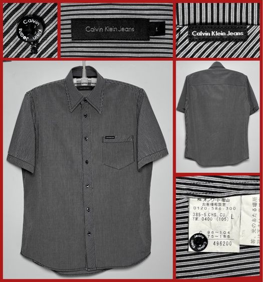 ดำ แขนสั้น Calvin Klein ⚠️รุ่นใหม่‼️เสื้อเชิ้ต CalvinKlein ของแท้ แบบสวย