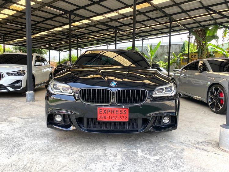 BMW Series 5 2015 525d Sedan ดีเซล ไม่ติดแก๊ส เกียร์อัตโนมัติ ดำ รูปที่ 2