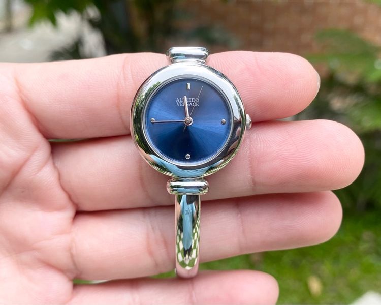 นาฬิกา Alfredo Versace Blue Dial Bangle style แท้ศูนย์