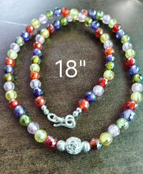 สร้อยคอเงินแท้ มณีใต้น้ำ