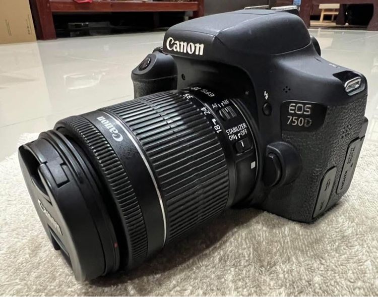 กล้อง DSLR ไม่กันน้ำ ขายกล้อง Canon 750D และเลนส์ 18-55isSTM