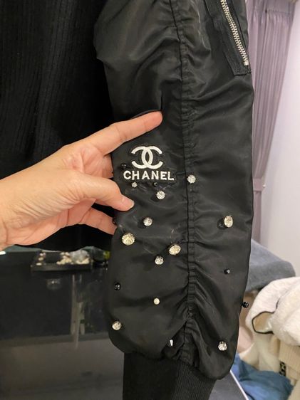 ชาแนล (ติดจองค่ะ)เสื้อคลุมแจ๊กเกต แขนโคมไฟ สภาพใหม่เอี่ยม รูปที่ 3