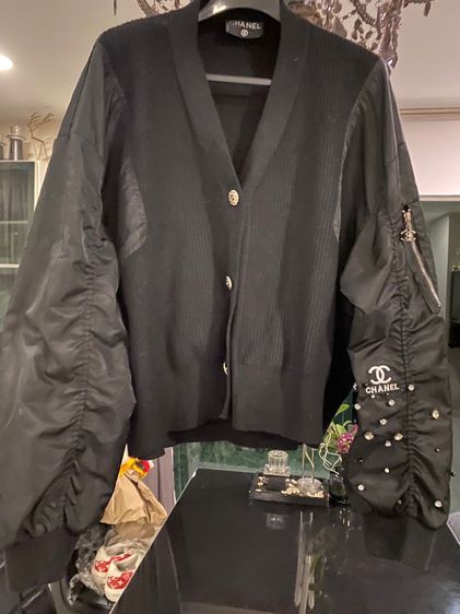 ชาแนล (ติดจองค่ะ)เสื้อคลุมแจ๊กเกต แขนโคมไฟ สภาพใหม่เอี่ยม รูปที่ 8