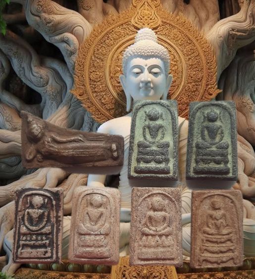 สมเด็จยุคต้นกรุพระเจดีย์สามองค์ พิมพ์พุดซ้อน พิมพ์ไกเซอร์กรุวังหน้า