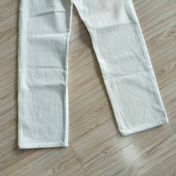 กางเกงยีนส์ Levi's 501 ทรงกระบอกตรง (Straight Leg) สีขาวนวล ป๊อปคอร์น รูปที่ 11
