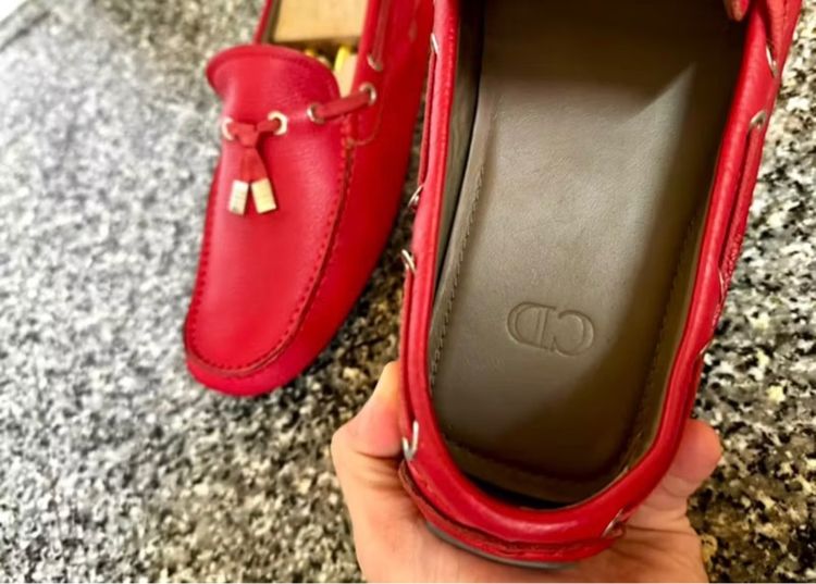 Dior Homme Calfskin Tassel Front Driver Loafers เบอร์42 รูปที่ 8