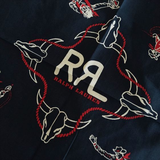 RRL Ralph Lauren Made in Japan Indigo Western Cowboy Bandanna รูปที่ 2