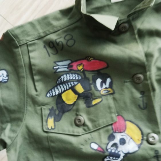 VTG. Shirt OG 507 US ARMY เสื้อแจ็คเก็ตทหาร (Military Jacket)  รูปที่ 7