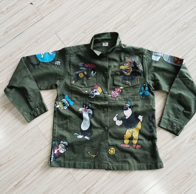 VTG. Shirt OG 507 US ARMY เสื้อแจ็คเก็ตทหาร (Military Jacket)  รูปที่ 9