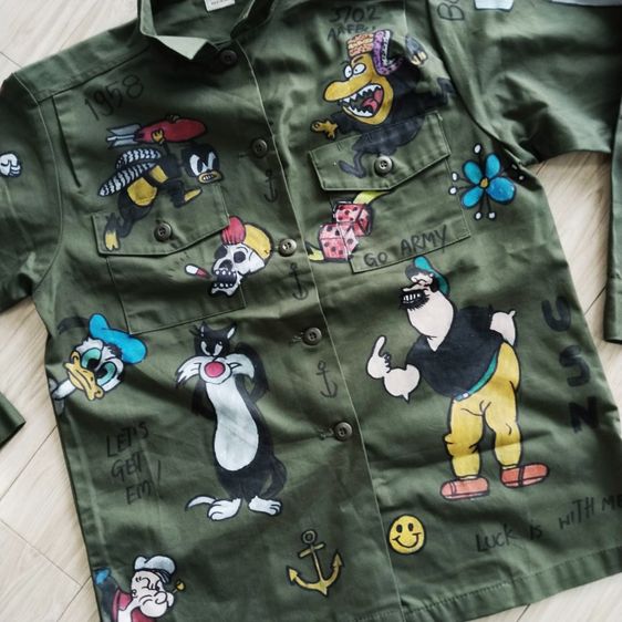 VTG. Shirt OG 507 US ARMY เสื้อแจ็คเก็ตทหาร (Military Jacket) 