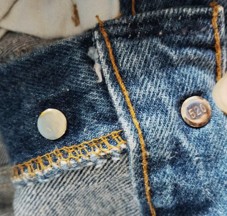 vintage 90s. Levi's 501XX jeans made in the USA 520 501 0000 รูปที่ 8