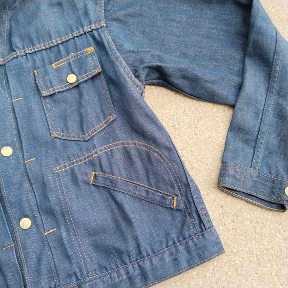 70s ranchcraft dark wash denim jacket JC penney made in usa. รูปที่ 10