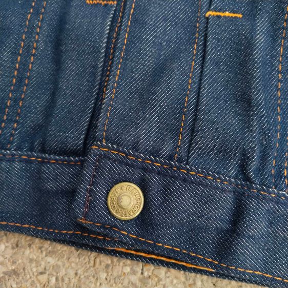 70s ranchcraft dark wash denim jacket JC penney made in usa. รูปที่ 9