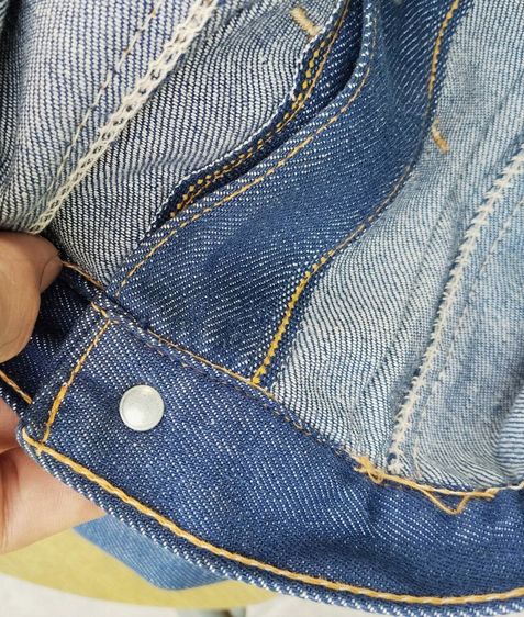 70s ranchcraft dark wash denim jacket JC penney made in usa. รูปที่ 3