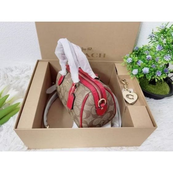 ❣️New  Box set Mini Rowan Crossbody With Hearts Key Ring In Signature Canvas🇺🇸 รูปที่ 7