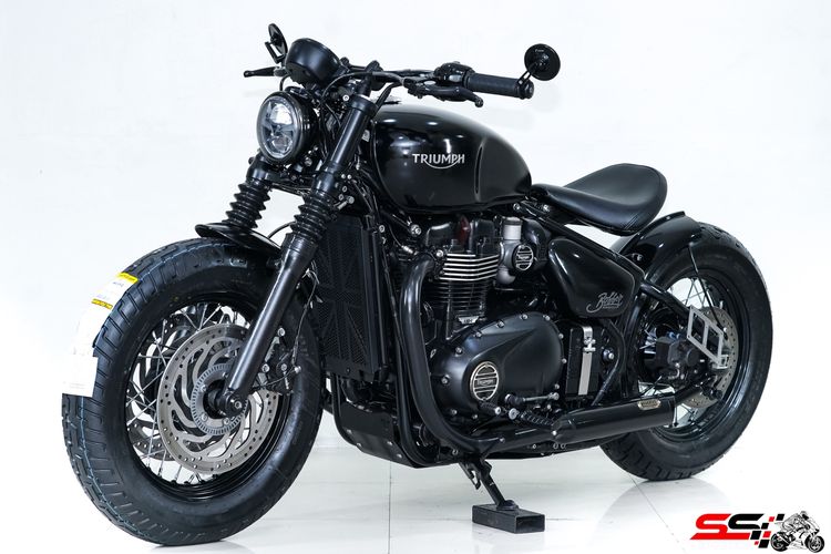 Triumph Bonneville Bobber Black ปี2018 วิ่งน้อย ยางใหม่ รถเซอร์วิสเรียบร้อย ของแต่งหลายรายการ รูปที่ 11