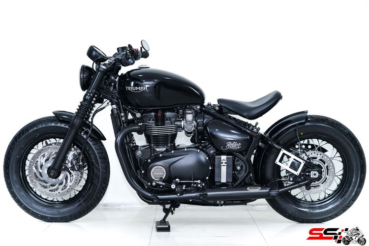 Triumph Bonneville Bobber Black ปี2018 วิ่งน้อย ยางใหม่ รถเซอร์วิสเรียบร้อย ของแต่งหลายรายการ รูปที่ 15