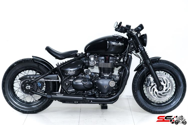 Triumph Bonneville Bobber Black ปี2018 วิ่งน้อย ยางใหม่ รถเซอร์วิสเรียบร้อย ของแต่งหลายรายการ รูปที่ 18