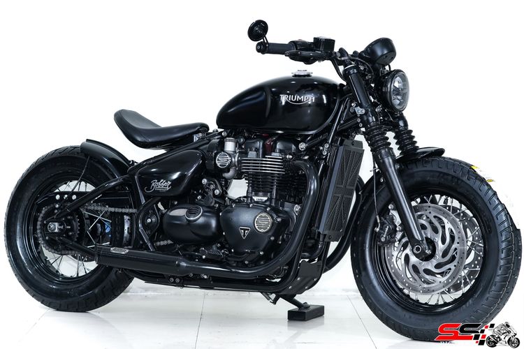 Triumph Bonneville Bobber Black ปี2018 วิ่งน้อย ยางใหม่ รถเซอร์วิสเรียบร้อย ของแต่งหลายรายการ รูปที่ 8