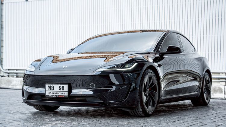Tesla Model-3 2024 Performance 4WD Sedan ไฟฟ้า ไม่ติดแก๊ส เกียร์อัตโนมัติ ดำ รูปที่ 3