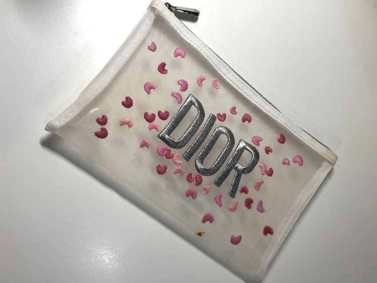 หญิง เงิน พลาสติก เอบีเอส ถุงเครื่องสำอางค์dior