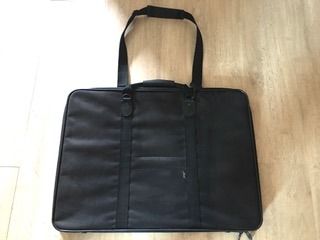 โพลีเอสเตอร์ ไม่ระบุ ดำ Art Portfolio Bag Waterproof Nylon Artist Case Professional Artworks