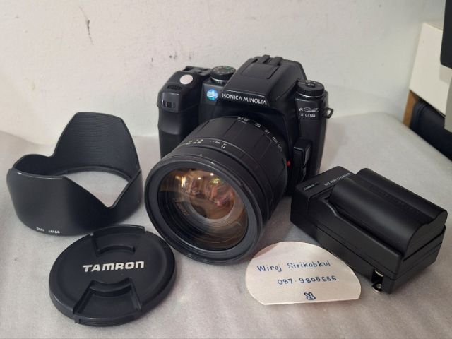 Sony กล้อง DSLR ไม่กันน้ำ แรร์ไอเทม กล้อง Konica 5D sweet digital พร้อมเลนส์ 28-200 สวยมาก ใช้ดีเต็มระบบ