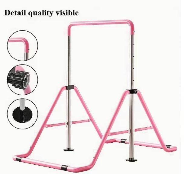 บาร์โหนหรือราวยิมนาสติกแบบพับได้ ปรับความสูงได้ สำหรับเด็ก  รูปที่ 4